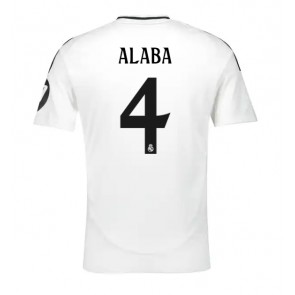 Real Madrid David Alaba #4 Domácí Dres 2024-25 Krátký Rukáv